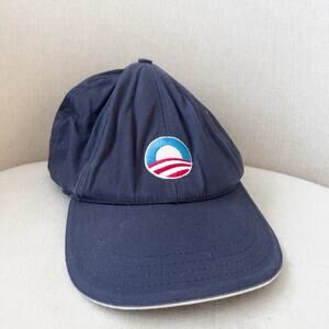 Obama Biden Baseball Hat President Navy Blue Made In USA Canvas
